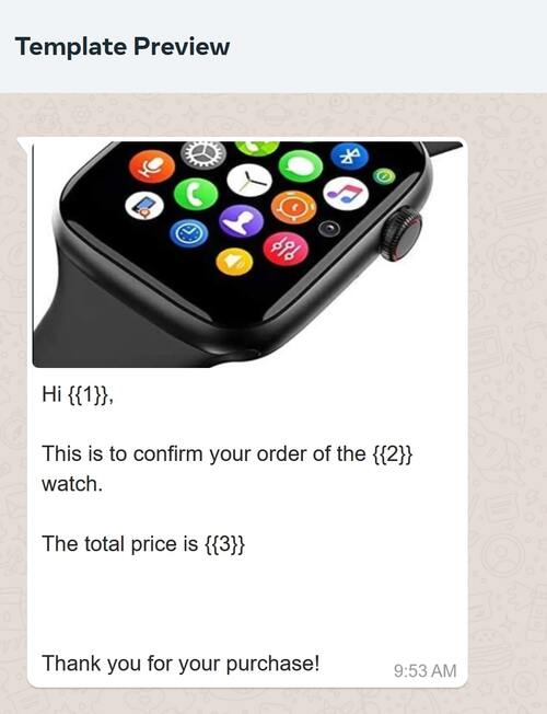 Approved Template Example